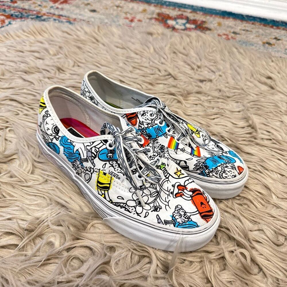 Vans x Crayola Authentic DIY "Sketch Your Way" sneakers